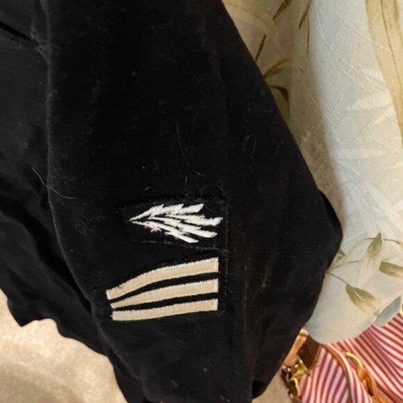 ANTIQUE NAVY WOOL UNIFORM TOP - Picture 7 of 8